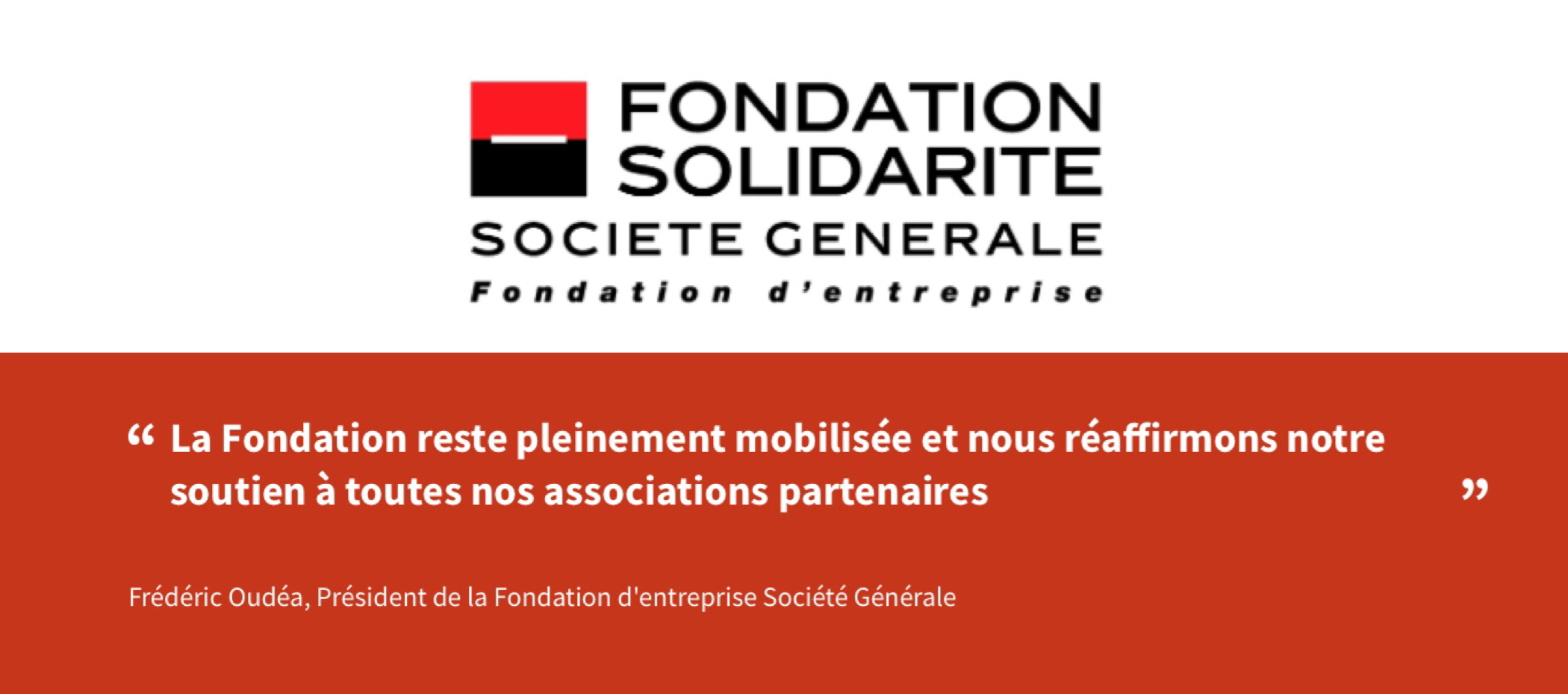 Fondation solidarité – Société générale : un appel à projet sous le signe de la reconstruction