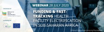 Funding & Fast-tracking health facility electrification in sub-saharan Africa