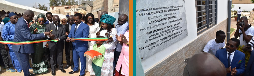 Inauguration de la Maternité de Sébikotane réhabilitée et équipée par la Fondation Sonatel