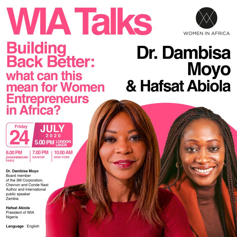 Building Back Better : What can this mean for Women Entrepreneurs in Africa ? – WIA TALKS