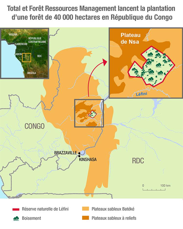 Total et Forêt Ressources Management lancent la plantation d’une forêt de 40 000 hectares en République du Congo