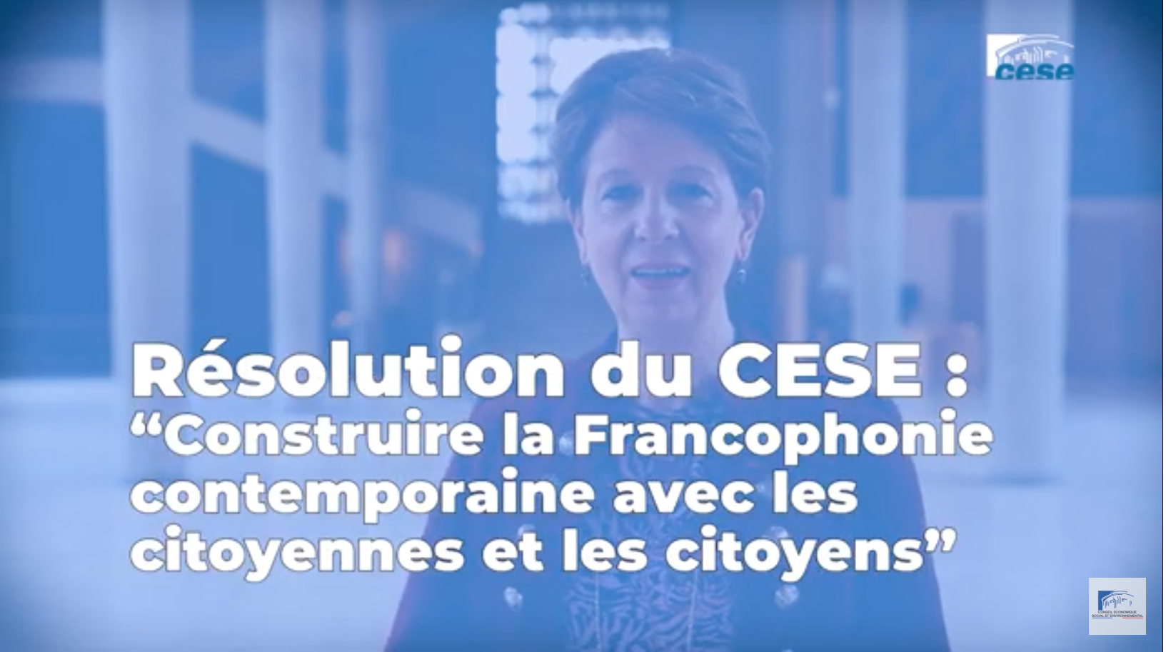 Le CESE adopte la résolution « Construire la Francophonie contemporaine avec les citoyennes et les citoyens »