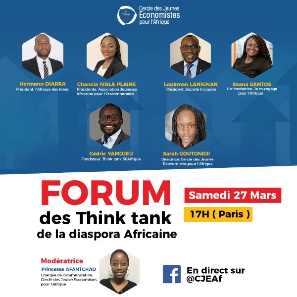 Forum des Think tank de la diaspora africaine, ce samedi 27 mars 2021