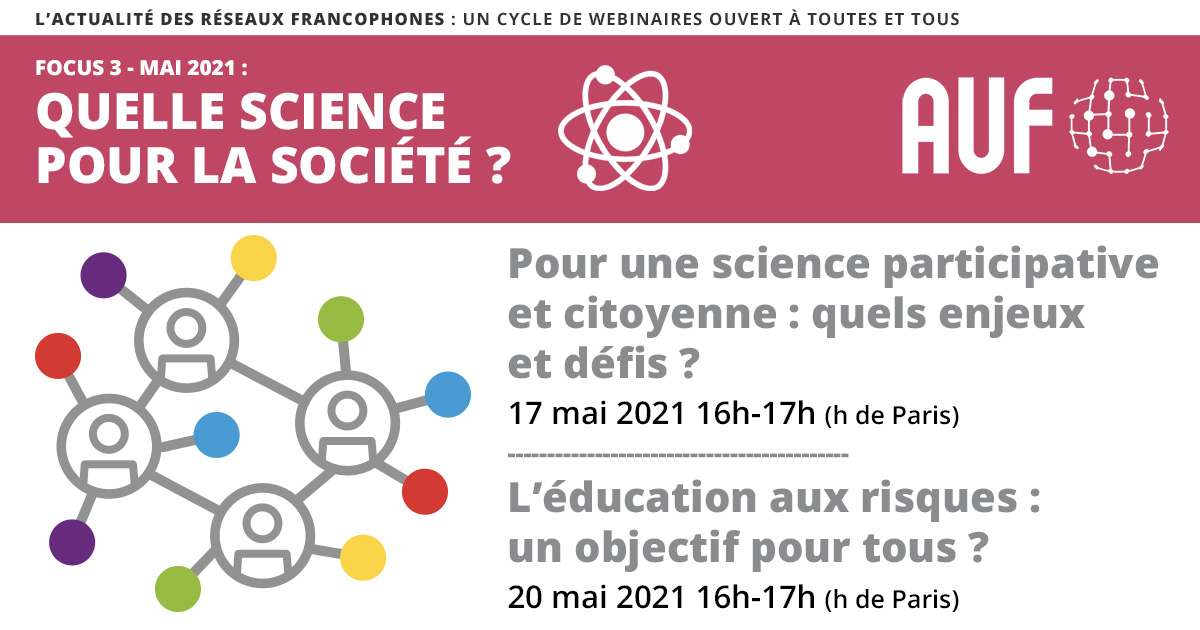 Webinaire  » Pour une science participative et citoyenne : quels enjeux et défis ? »