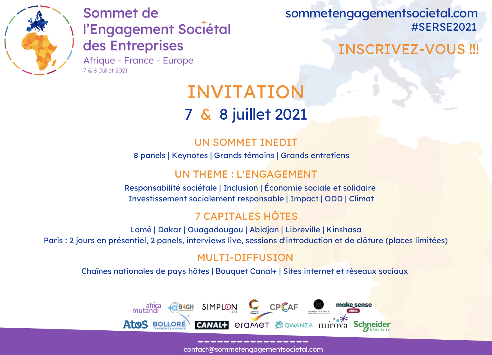 Inscrivez-vous au Sommet de l’Engagement Sociétal !!!