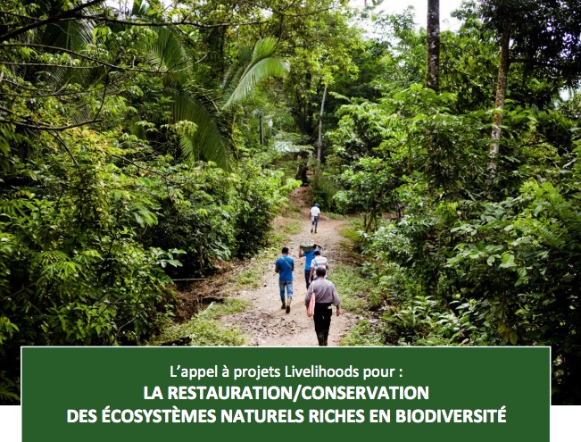 L’appel à projets de Livelihoods pour la restauration/conservation des écosystèmes naturels et riches en biodiversité