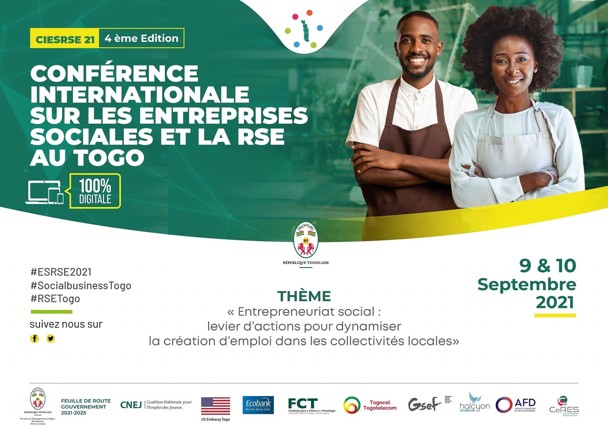 Inscrivez-vous à la 4ème édition de la conférence sur les entreprises sociales et la RSE au Togo !