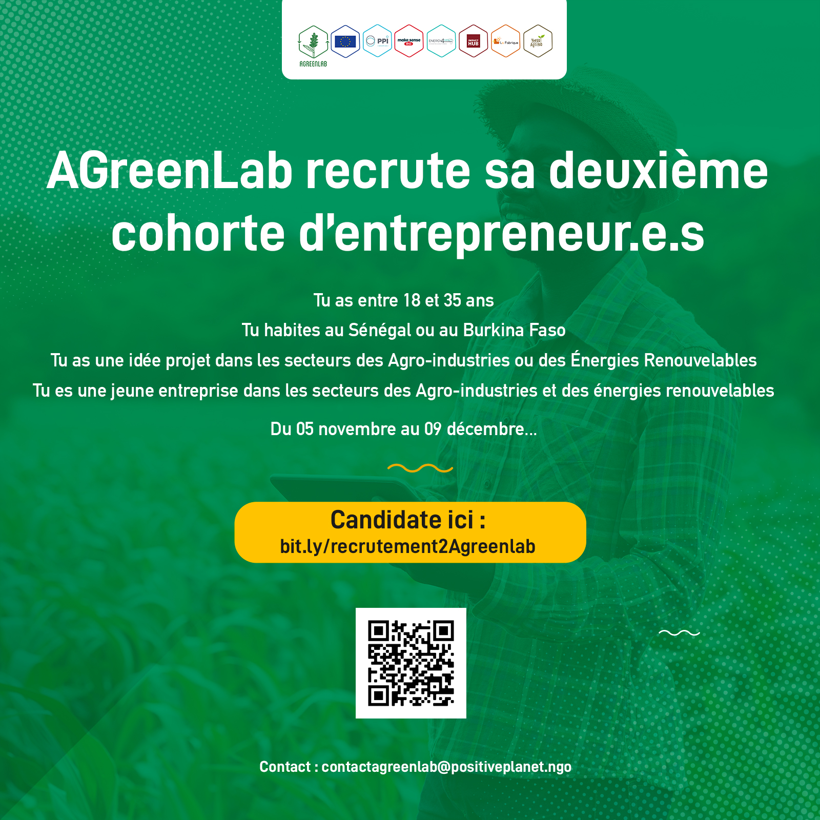 AGreenLab accompagne les entrepreneurs dans les Agro-industries ou les Energies Renouvelables