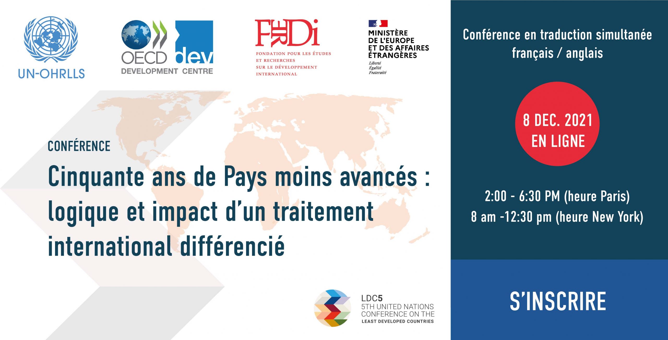 Conférence en ligne Ferdi : Cinquante ans de Pays moins avancés : logique et impact d’un traitement international différencié
