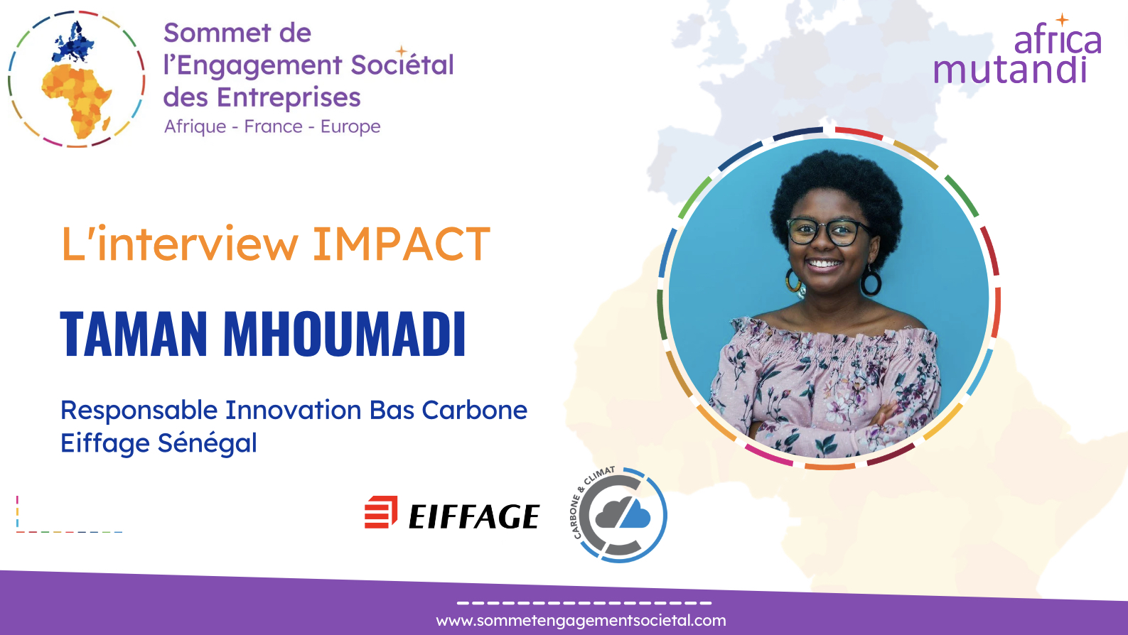 L’interview IMPACT de Taman Mhoumadi, Responsable Innovation Bas Carbone d’Eiffage Sénégal