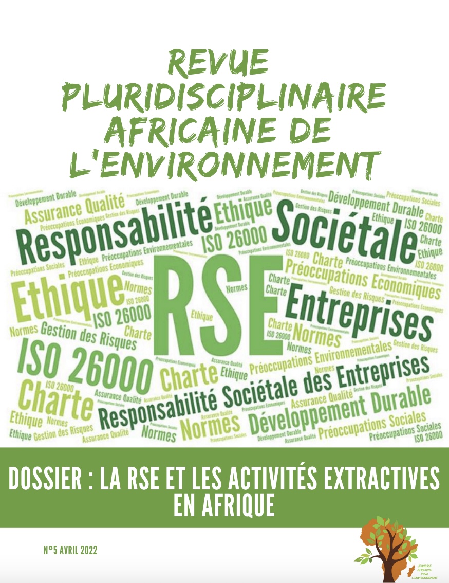Dossier sur la RSE et les activités extractives en Afrique par la revue pluridisciplinaire africaine de l’environnement