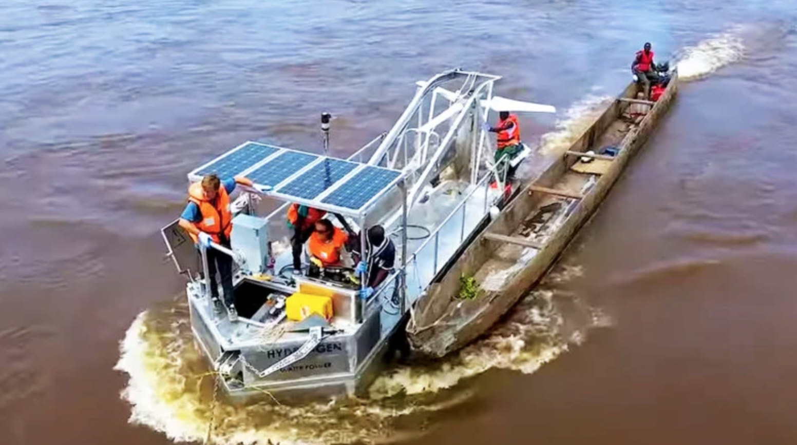 “Le kWh le moins cher d’Afrique” une hydrolienne flottante conçue dans le Finistère installée sur le fleuve Congo