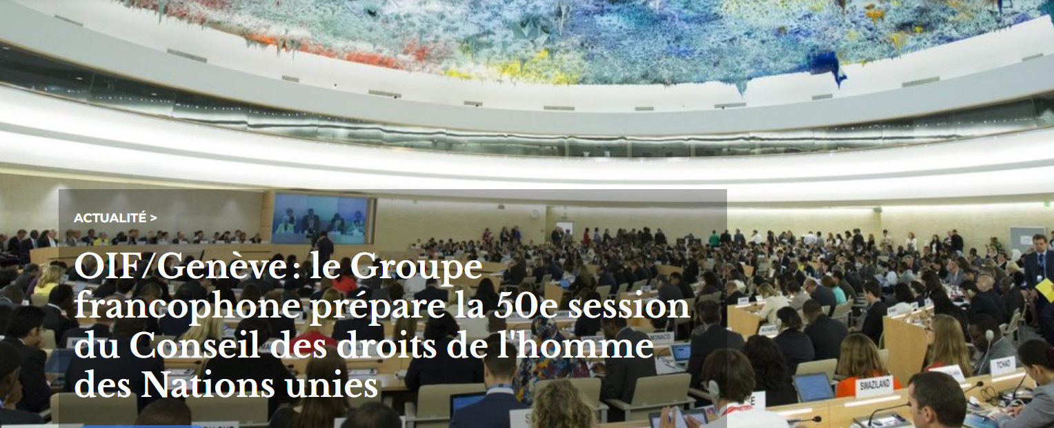 La représentation permanente de l’OIF à Genève a réuni les experts droits de l’Homme du groupe des Ambassadeurs francophones (GAF)