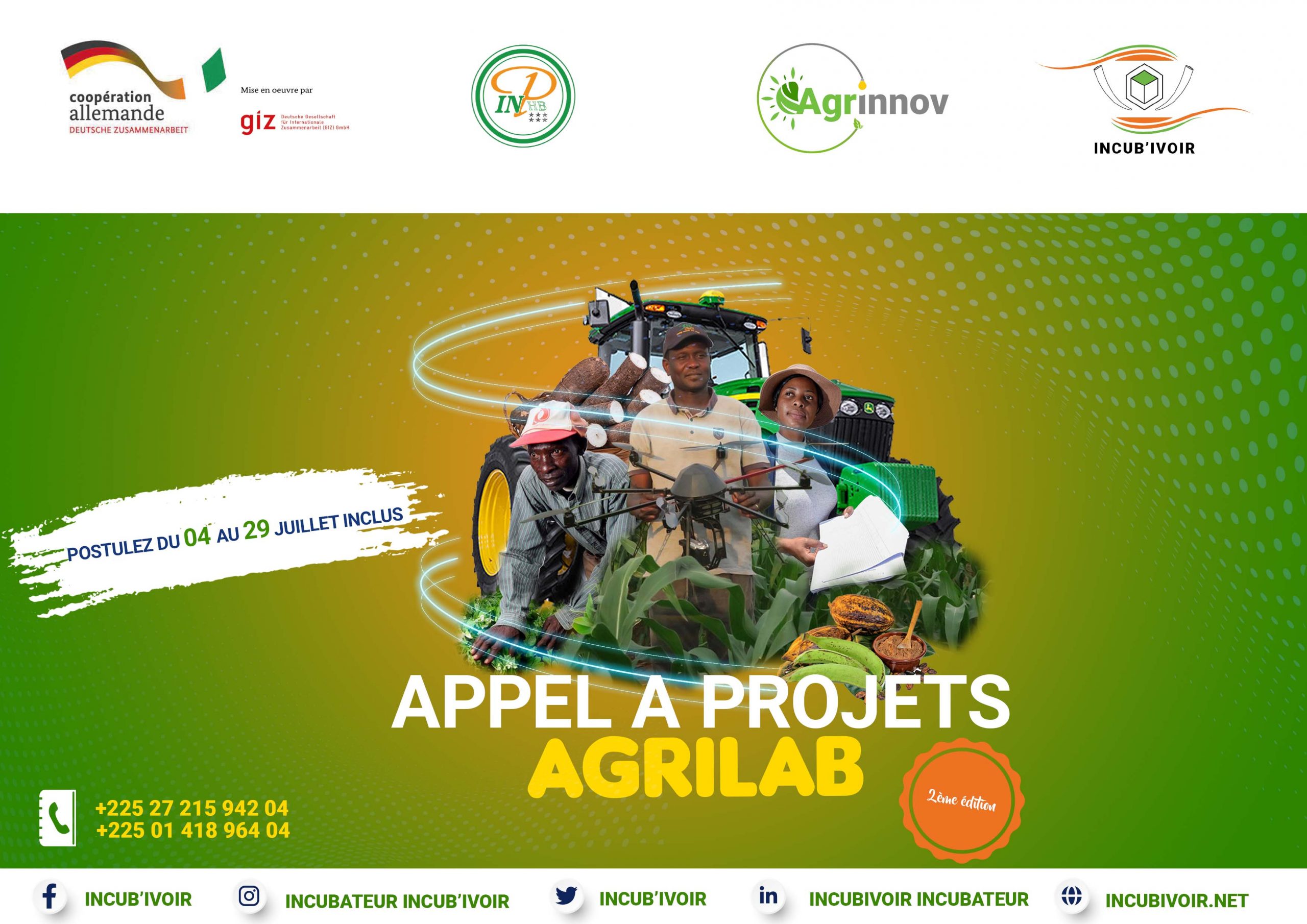 Appel à projets agricoles – Programme d’incubation AGRILAB