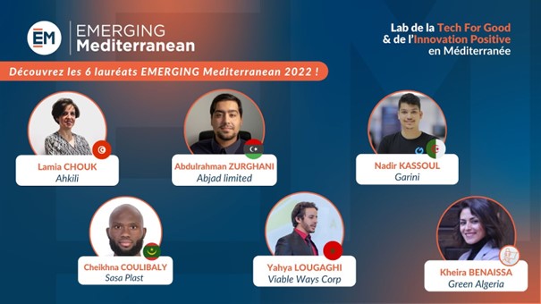 Découvrez les six startups à impact lauréats du programme EMERGING Mediterranean 2022