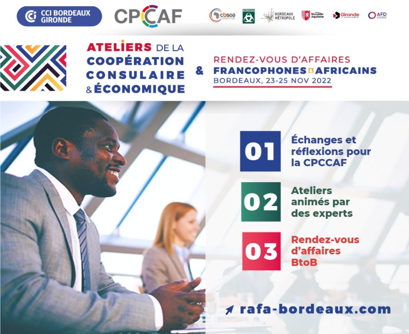 Du 23 au 25 Novembre 2022, la CPCCAF sort le grand jeu pour booster la coopération économique entre francophones et africains.