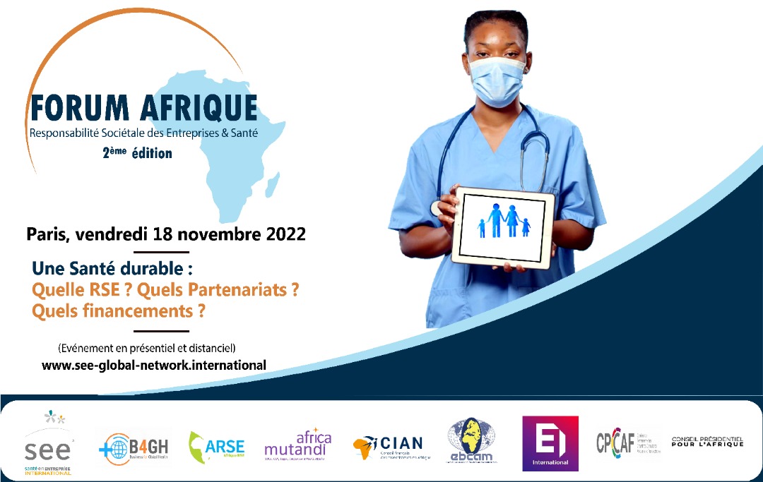 Africa Mutandi partenaire de la 2e Edition du Forum Afrique RSE Santé qui aura lieu le 18 Novembre 2022 à Paris