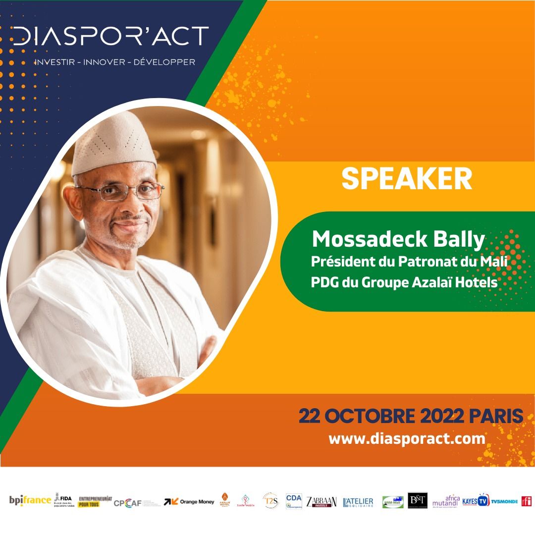 Le président du patronat malien sera au Meet up Diaspor’act du 22 octobre !