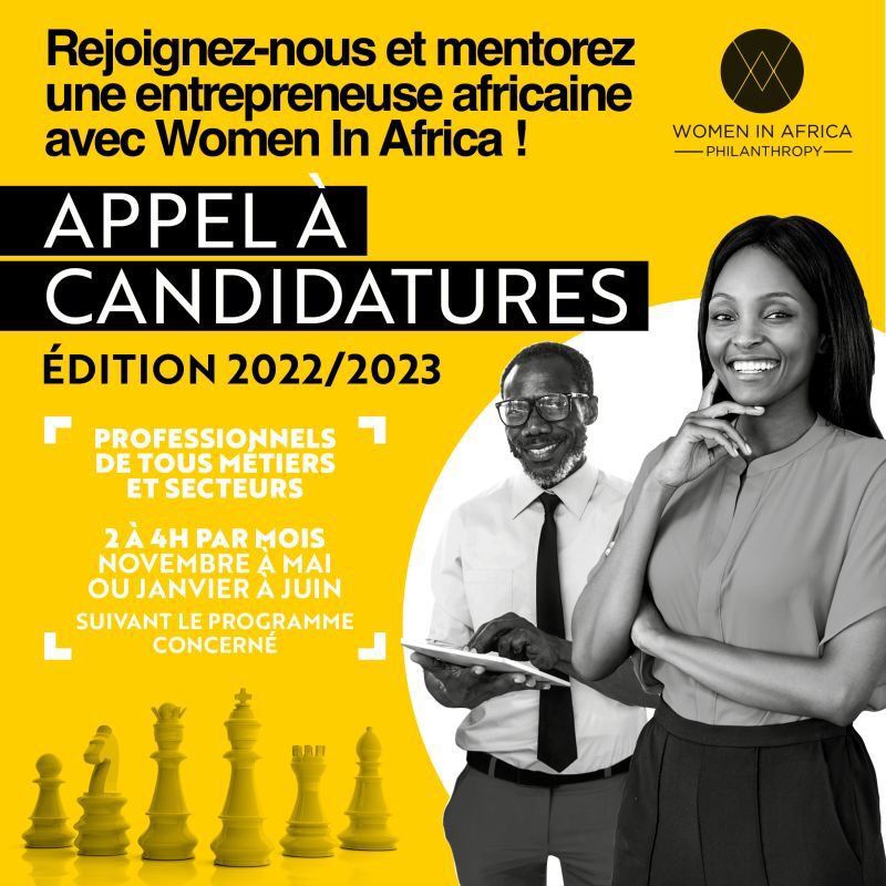 Women in Africa Mentoring : devenez mentors des lauréates des programmes !!!