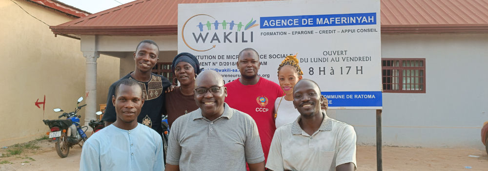 WAKILI, programme de microfinance sociale d’Entrepreneurs du Monde en Guinée Conakry vient d’ouvrir une nouvelle agence à Maferinyah