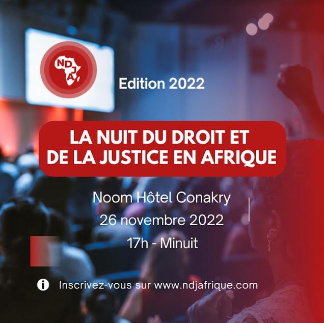 Affectio Mutandi partenaire de la Nuit du Droit et de la Justice en Afrique à conakry le 26 novembre 2022