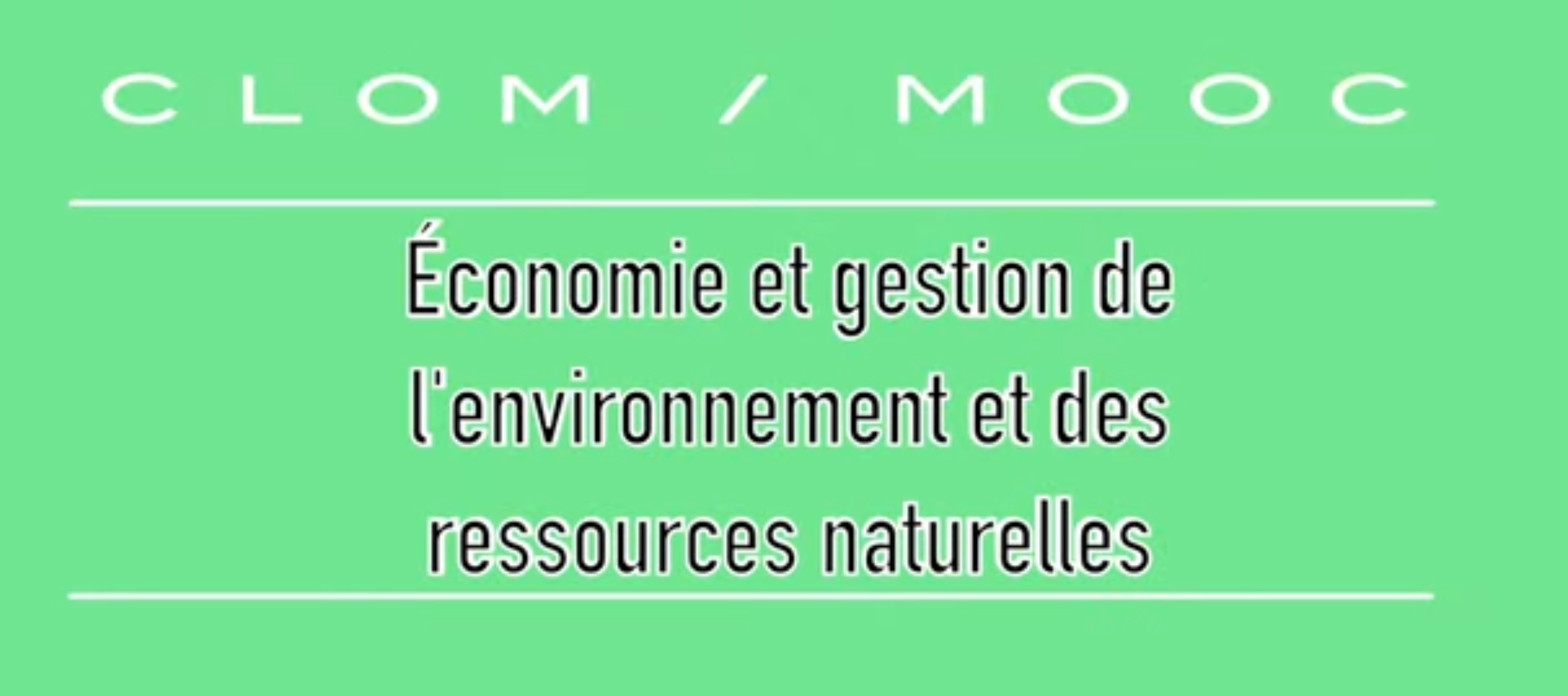 Un cours en ligne de l’IFDD sur l’économie et la gestion de l’environnement et des ressources naturelles
