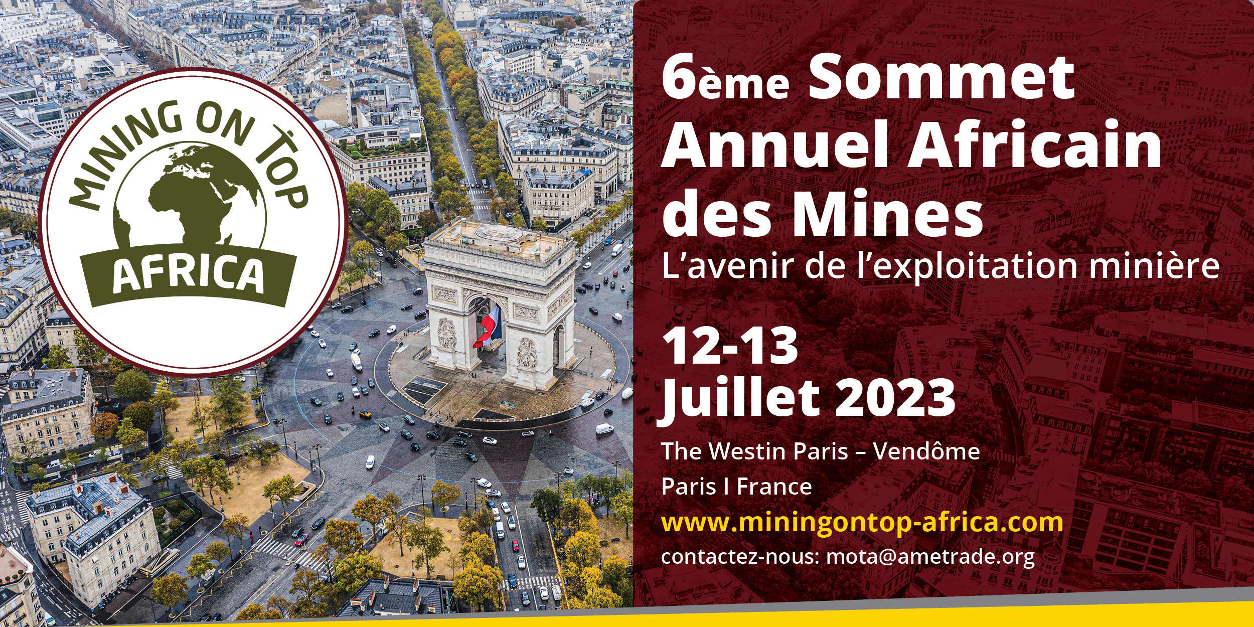 Le 6ème Sommet Annuel Africain Des Mines se déroulera à Paris les 12 et 13 juillet avec Affectio Mutandi et Africa Mutandi
