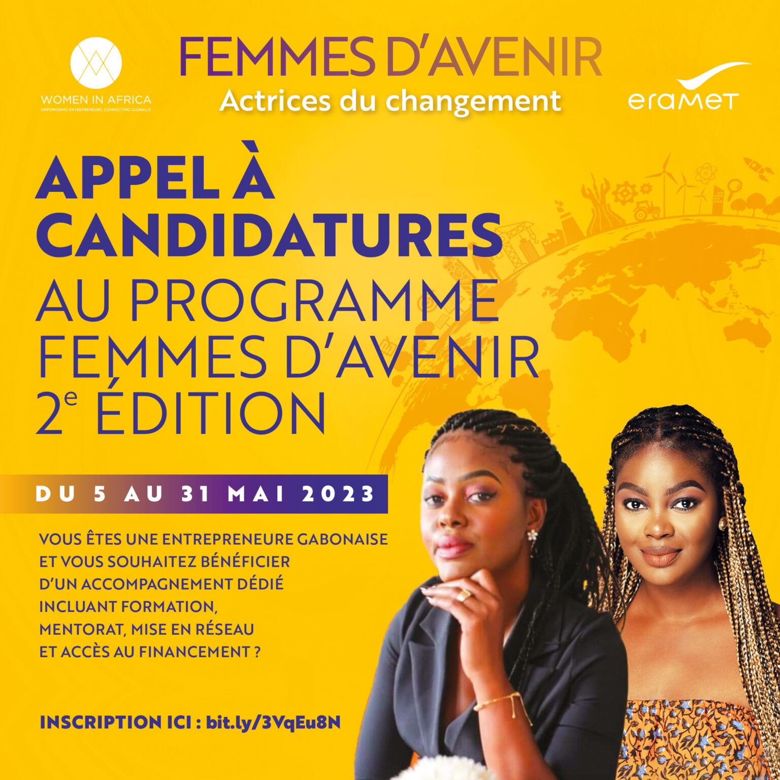 Programme Femmes D’Avenir 2023 Pour Femmes Entrepreneures au Gabon, avec WIA et Eramet