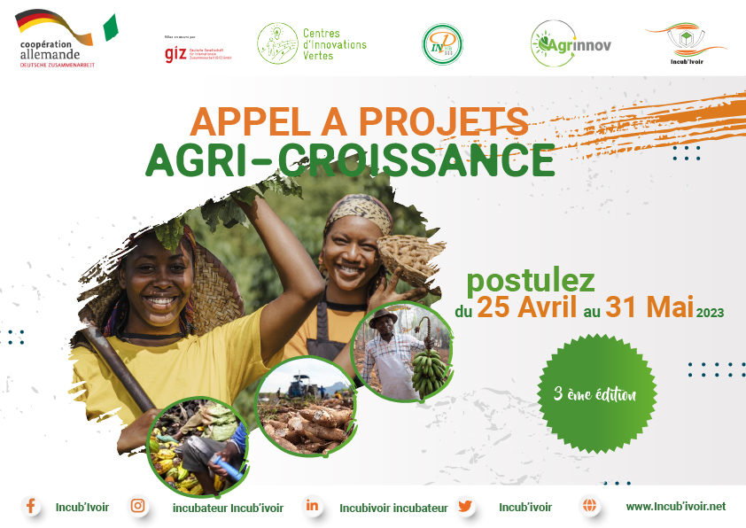 Appel à projets d’Incub’Ivoir – AGRICROISSANCE