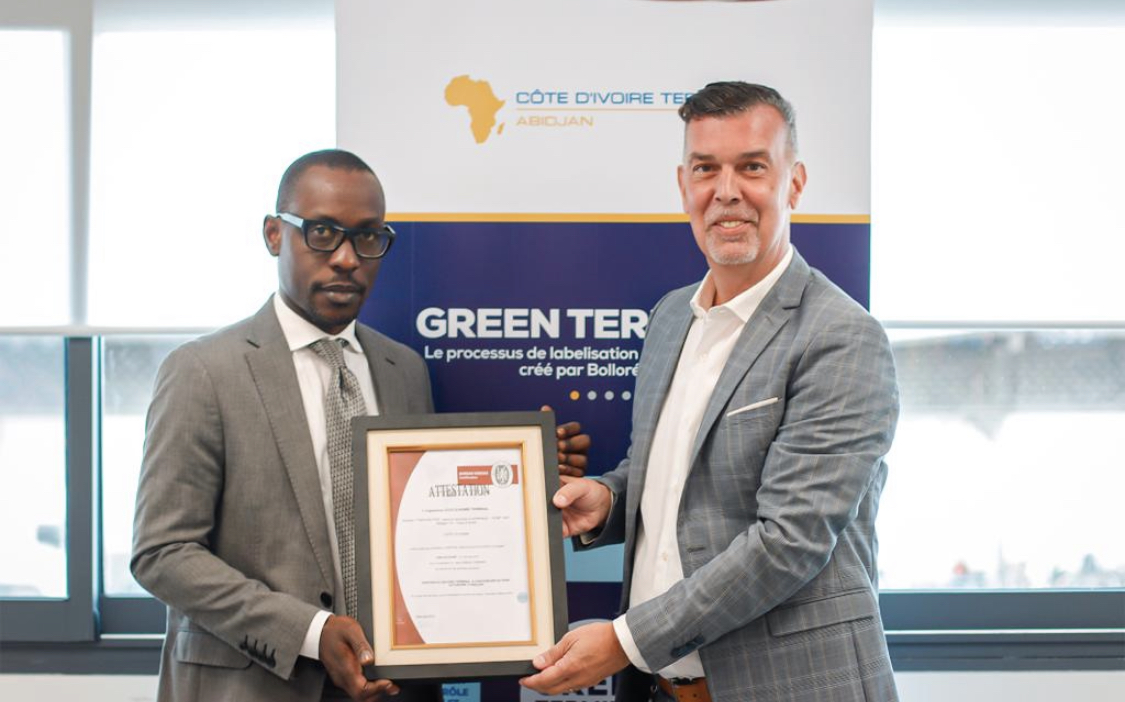 Côte d’Ivoire Terminal, filiale d’AGL, obtient le plus haut niveau de labellisation «Green Terminal»