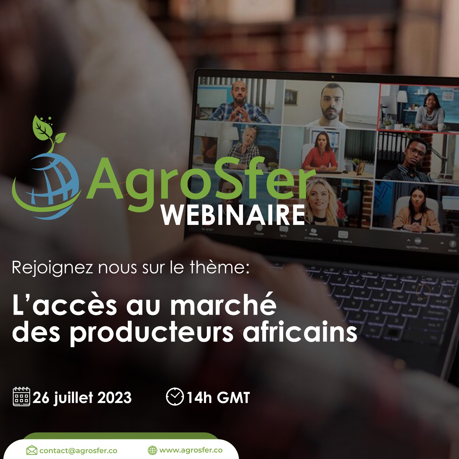 Accès au marché des producteurs africains : AgroSfer annonce un webinaire