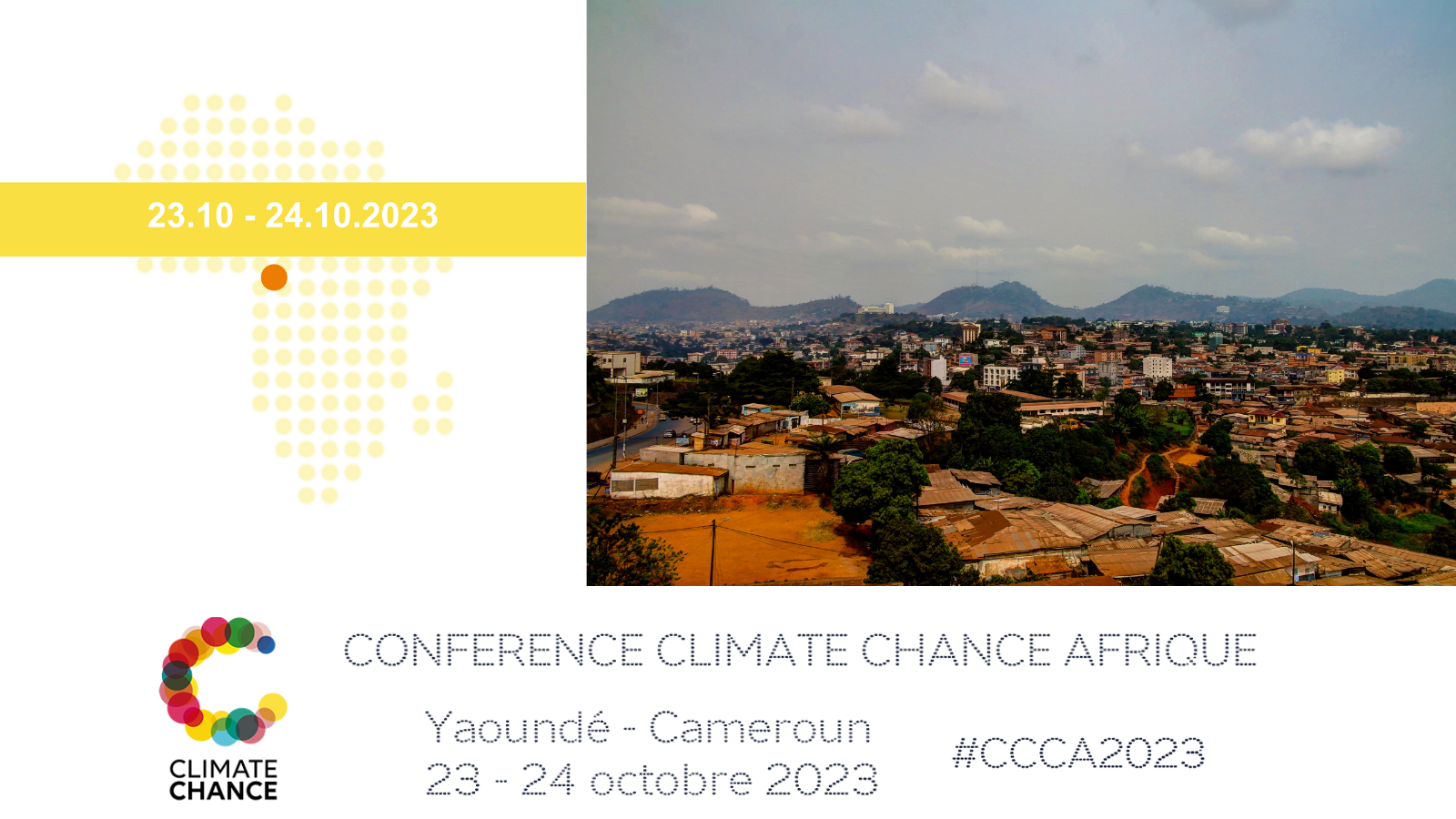 « Habitat Durable et Changement Climatique en Afrique » : Conférence Climate Chance Afrique les 23-24 octobre à Yaoundé