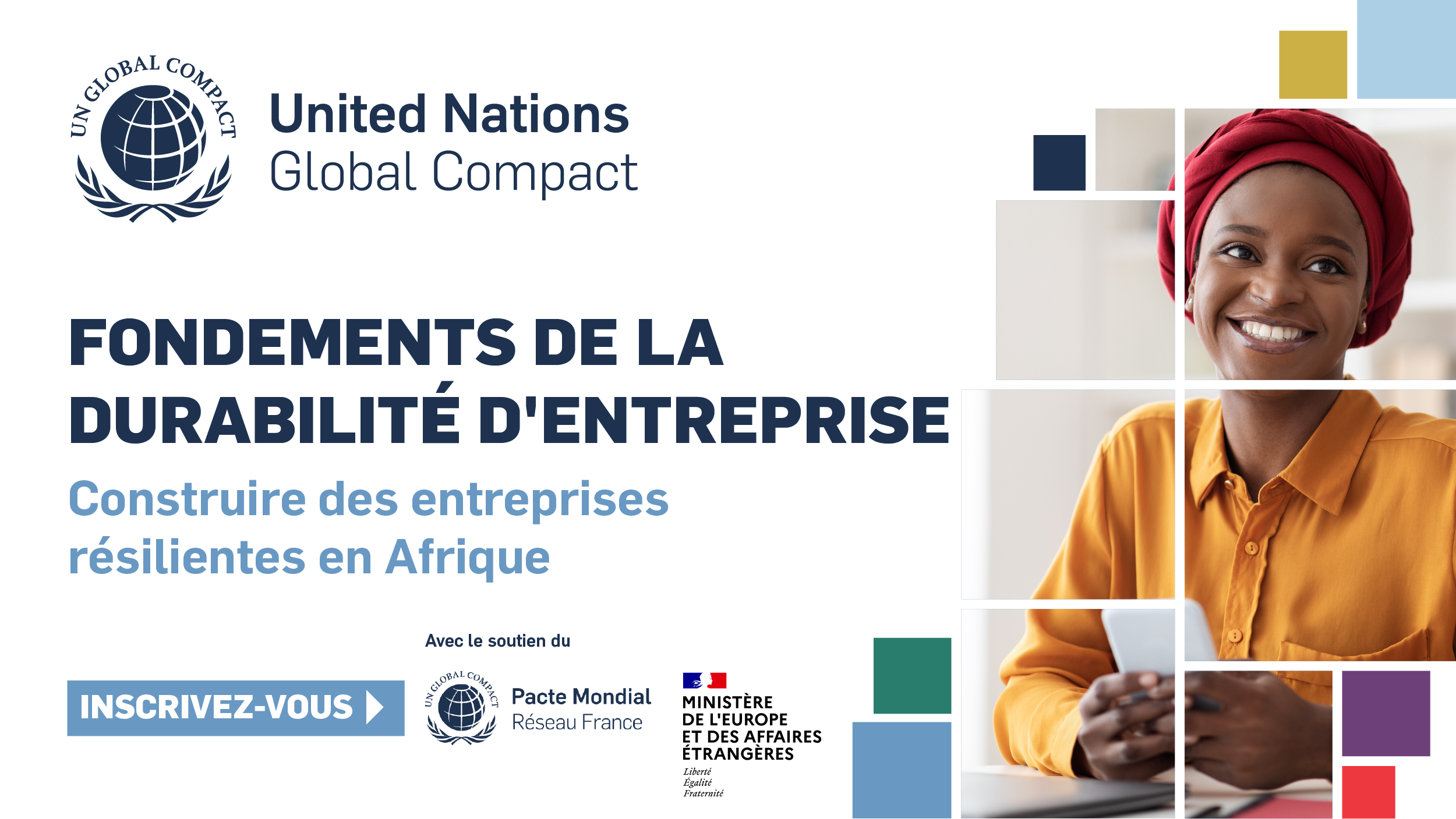 Entreprises africaines & partenaires économiques du continent : formez-vous gratuitement à la RSE avec le Global Compact des Nations Unies !!!