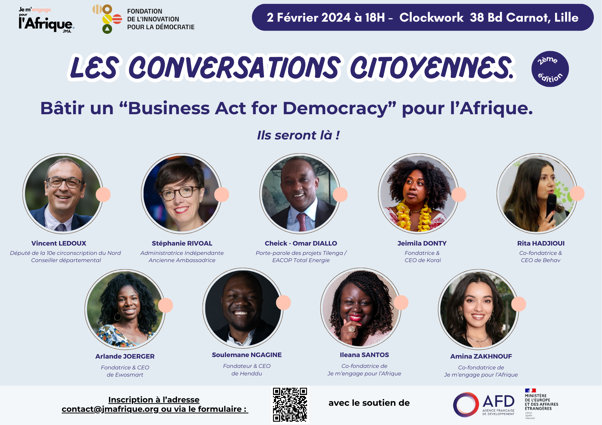 Lille accueille la 2ème édition des Conversations Citoyennes sur le thème ‘’Rôle de l’entreprise dans l’espace citoyen et social en Afrique’’