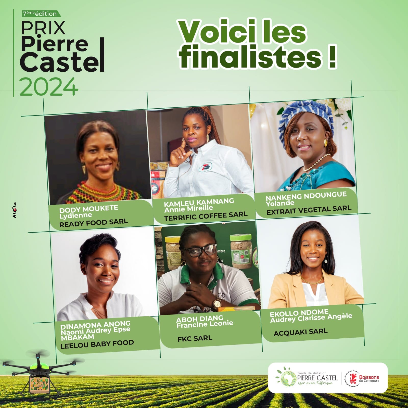 Prix Pierre Castel Cameroun : les 6 finalistes