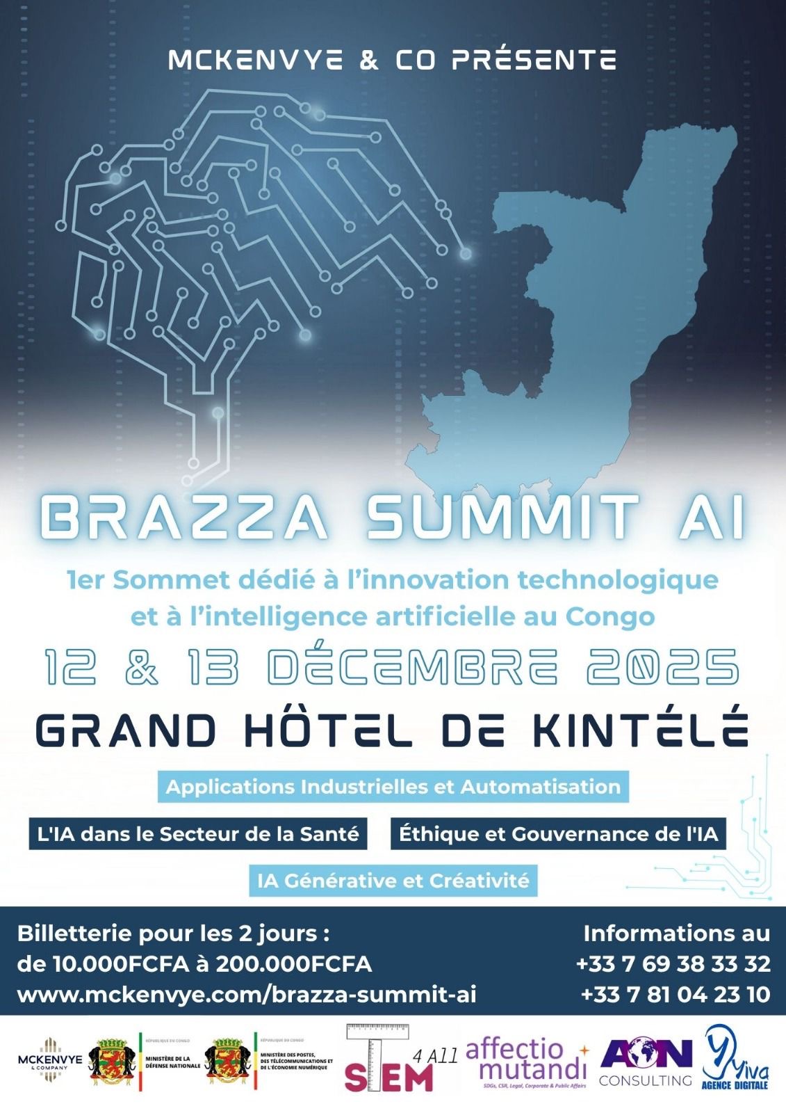 Le BRAZZA SUMMIT AI arrive à Brazzaville, les 12 & 13 décembre 2025