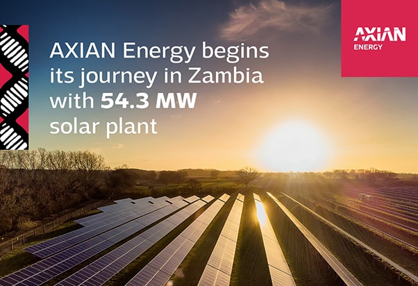 AXIAN Energy consolide sa présence en Afrique avec l’acquisition d’une centrale solaire de 54 MWp en Zambie AXIAN Energy consolide sa présence en Afrique avec l’acquisition d’une centrale solaire de 54 MWp en Zambie