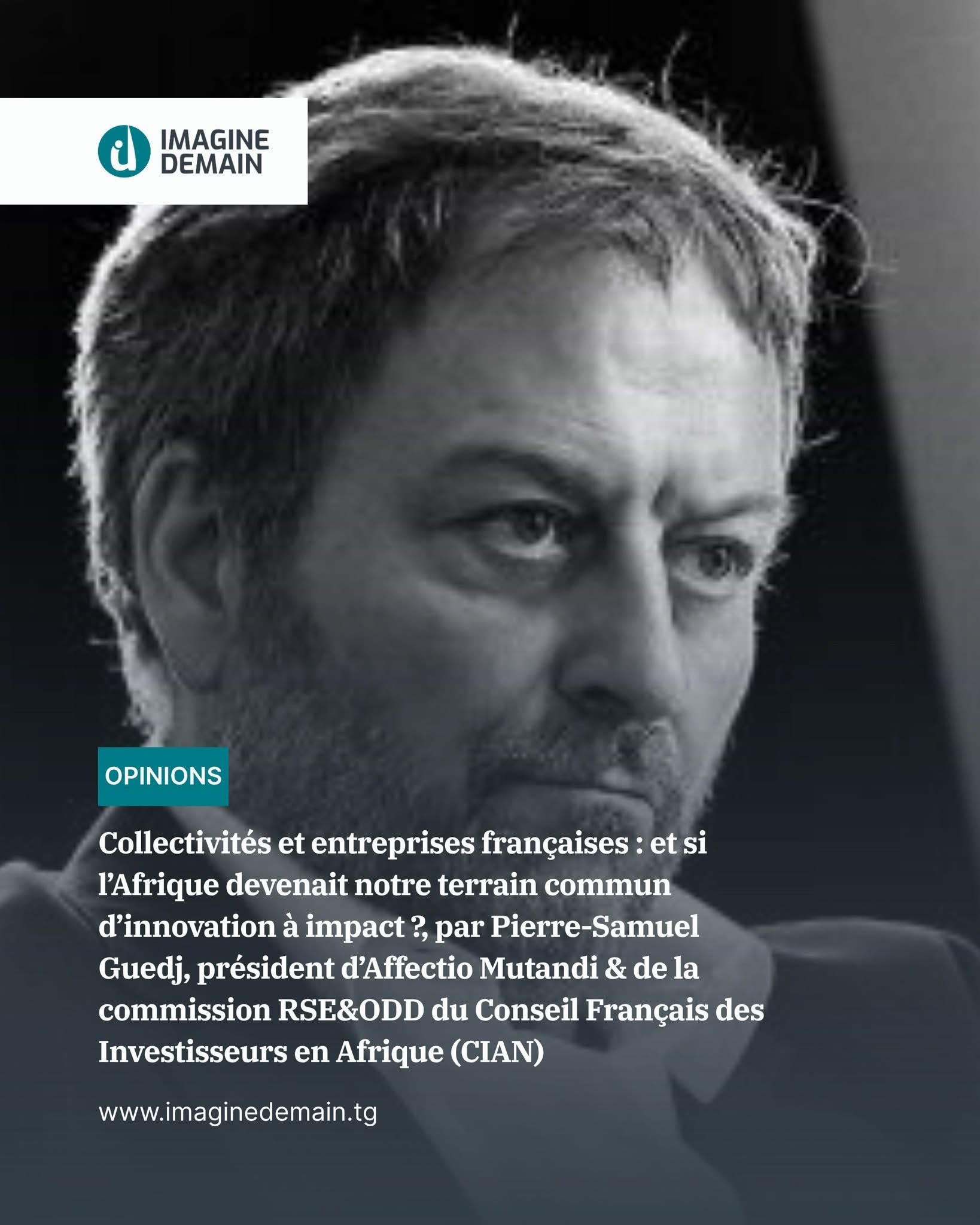 Coopération décentralisée, collectivités et entreprises françaises : et si l’Afrique devenait un terrain commun d’innovation à impact ?, par Pierre-Samuel Guedj, président d’Affectio Mutandi & de la commission RSE&ODD du CIAN Coopération décentralisée, collectivités et entreprises françaises : et si l’Afrique devenait un terrain commun d’innovation à impact ?, par Pierre-Samuel Guedj, président d’Affectio Mutandi & de la commission RSE&ODD du CIAN