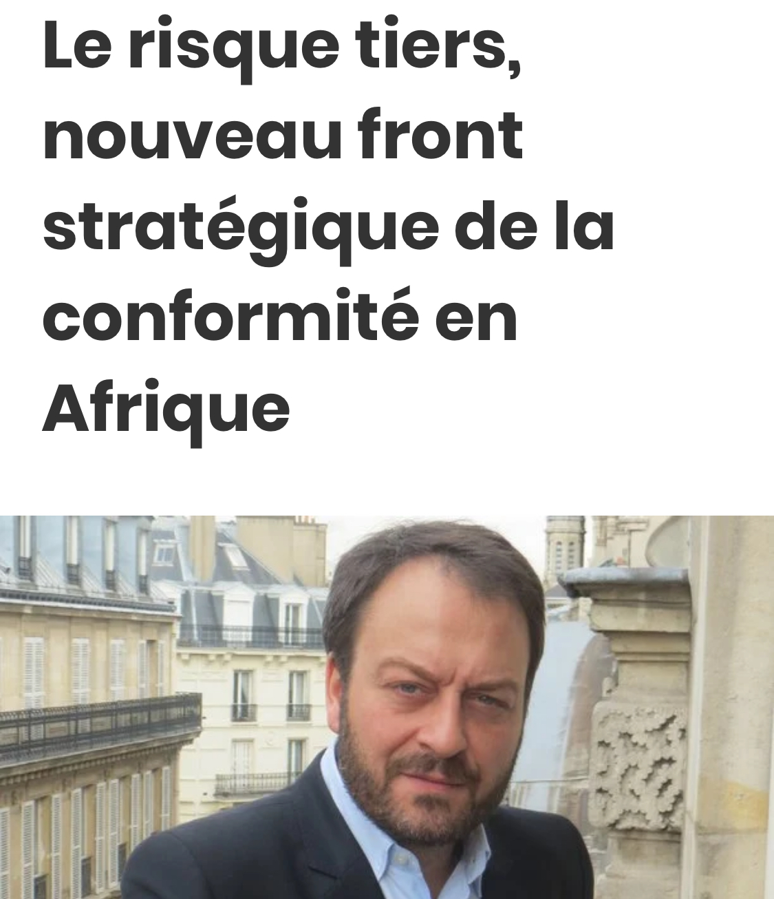 Le Risque Tiers, nouveau front stratégique de la conformité ESG en Afrique – Pierre-Samuel Guedj dans Decision-achats.fr Le Risque Tiers, nouveau front stratégique de la conformité ESG en Afrique – Pierre-Samuel Guedj dans Decision-achats.fr