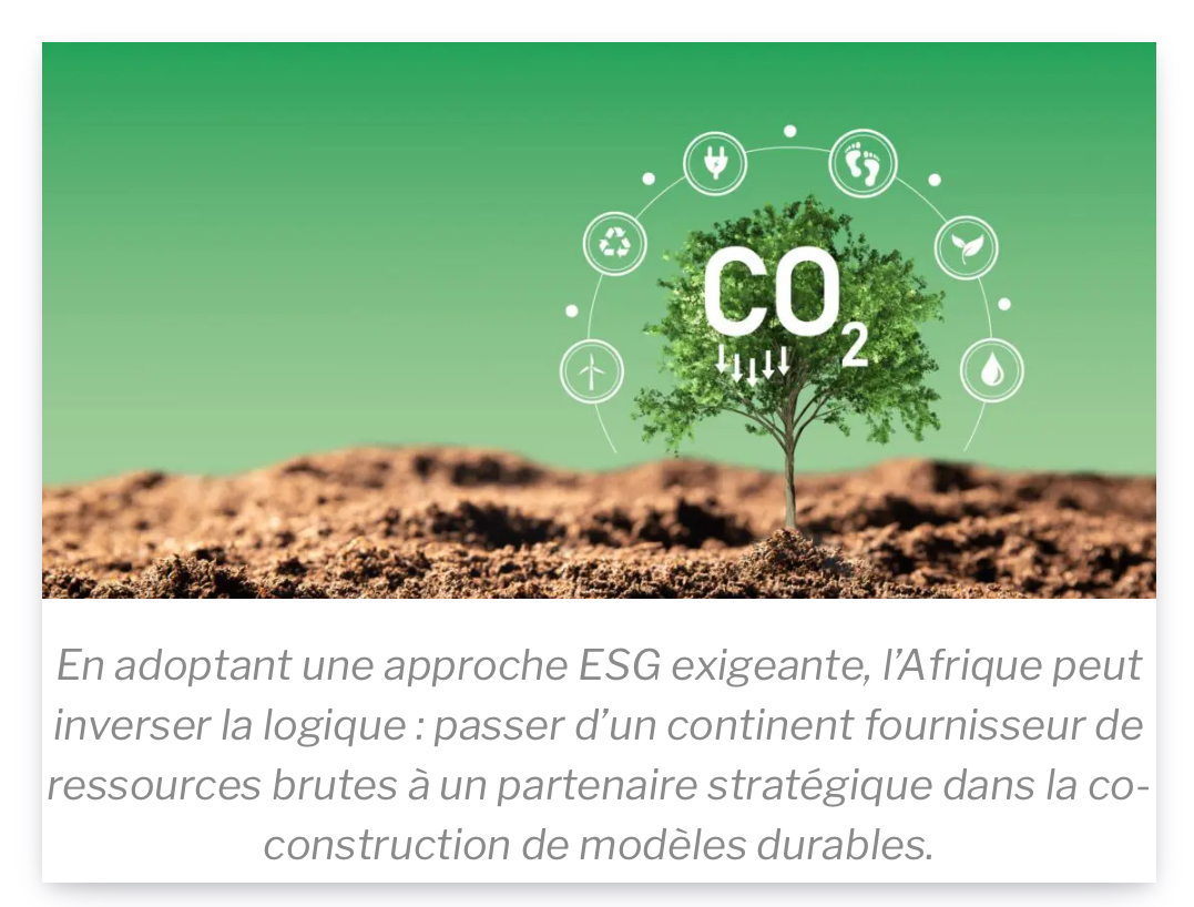 « Durabilité et ESG : un nouvel horizon pour la diplomatie économique africaine », une contribution de Pierre-Samuel Guedj, Président d’Affectio Mutandi & de la commission RSE&ODD du CIAN « Durabilité et ESG : un nouvel horizon pour la diplomatie économique africaine », une contribution de Pierre-Samuel Guedj, Président d’Affectio Mutandi & de la commission RSE&ODD du CIAN