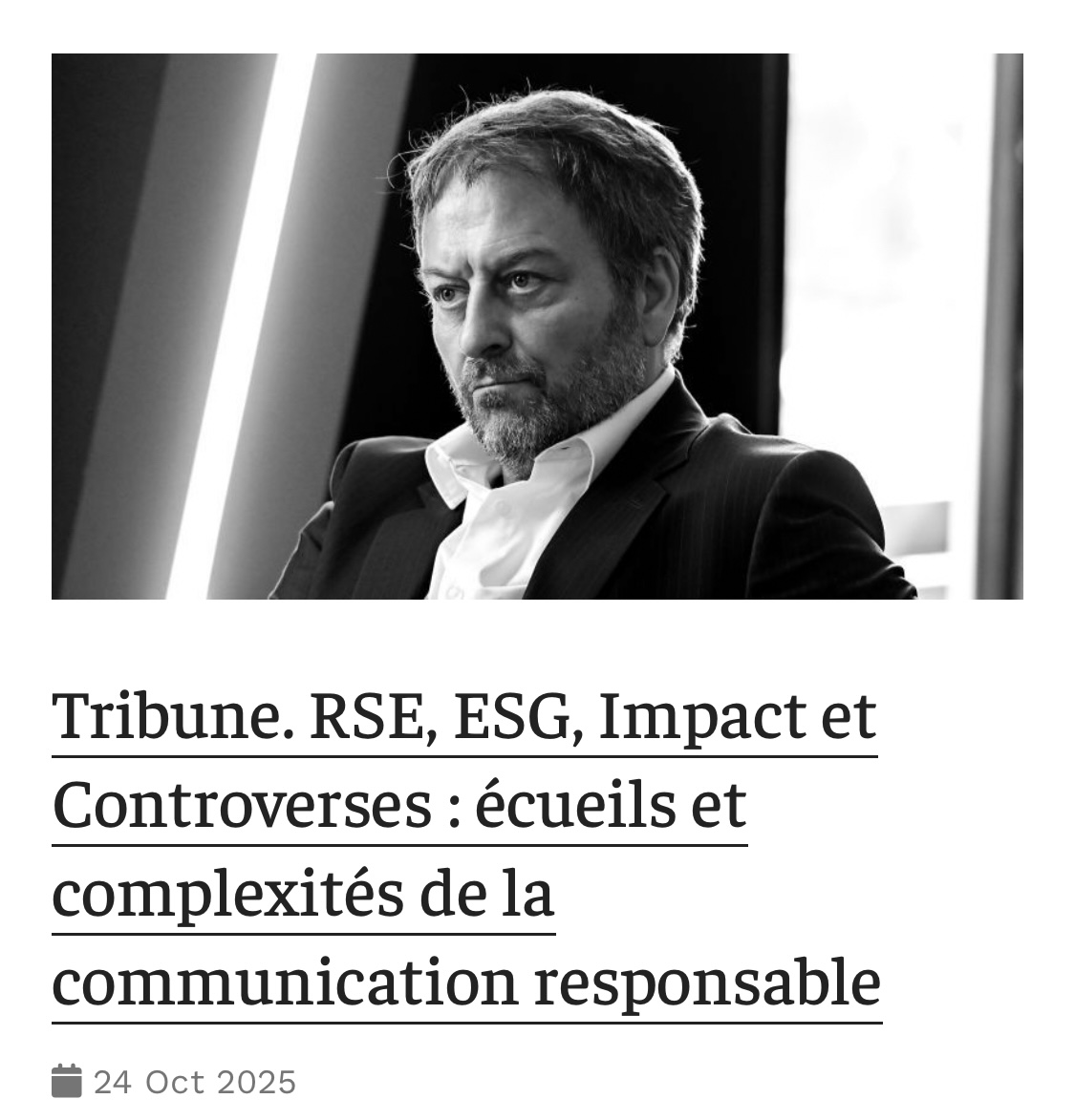 Écueils et complexités de la communication responsable, par Pierre-Samuel Guedj, Affectio Mutandi