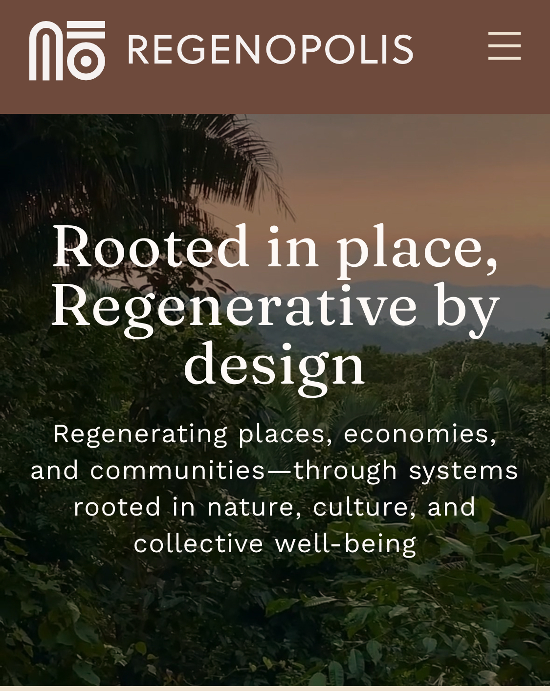 Regenopolis – Rooted in place, Regenerative by design