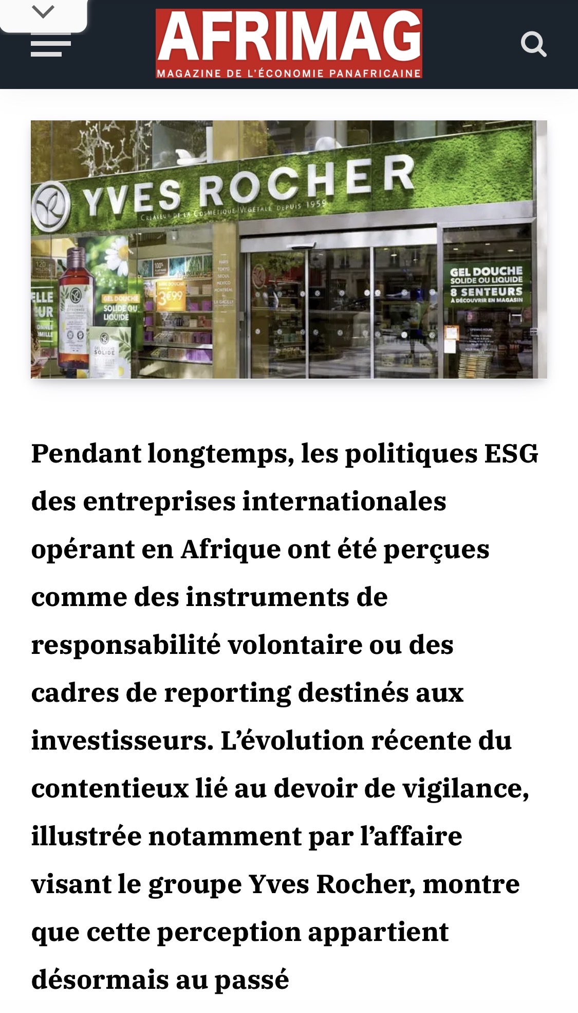Affaire Yves Rocher : pourquoi le devoir de vigilance redéfinit les risques ESG des entreprises opérant en Afrique ? Affaire Yves Rocher : pourquoi le devoir de vigilance redéfinit les risques ESG des entreprises opérant en Afrique ?