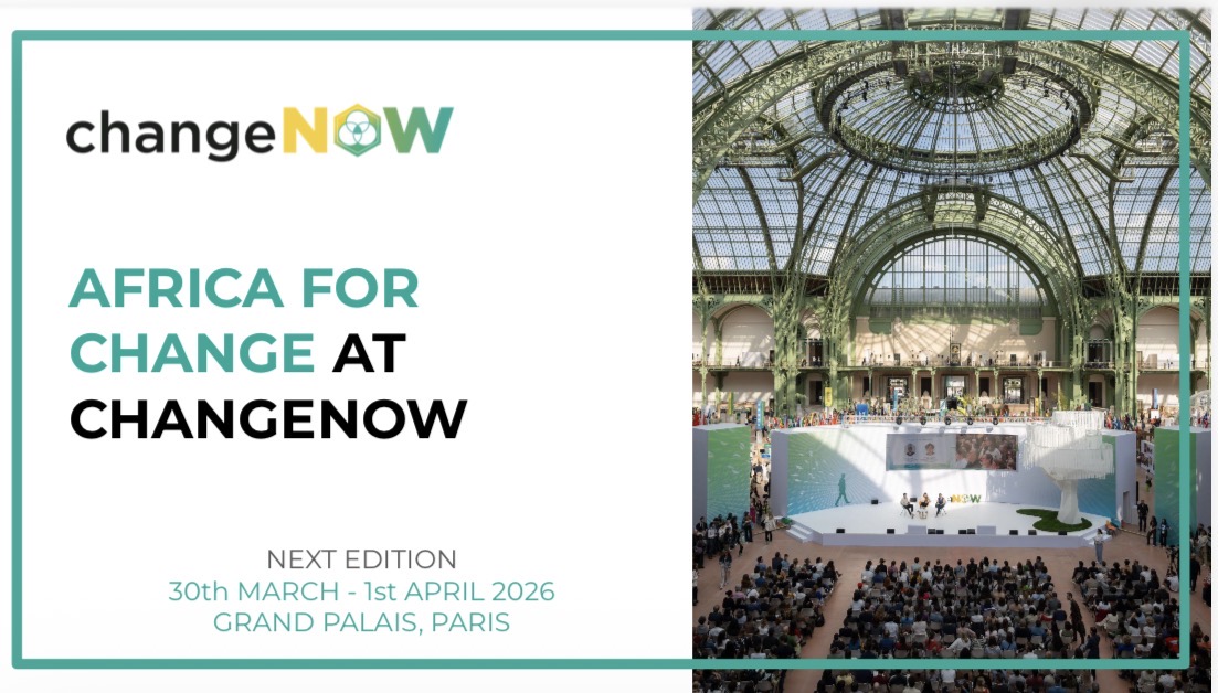 Africa for change by changeNOW, le 31 mars 2026 au Grand Palais Africa for change by changeNOW, le 31 mars 2026 au Grand Palais