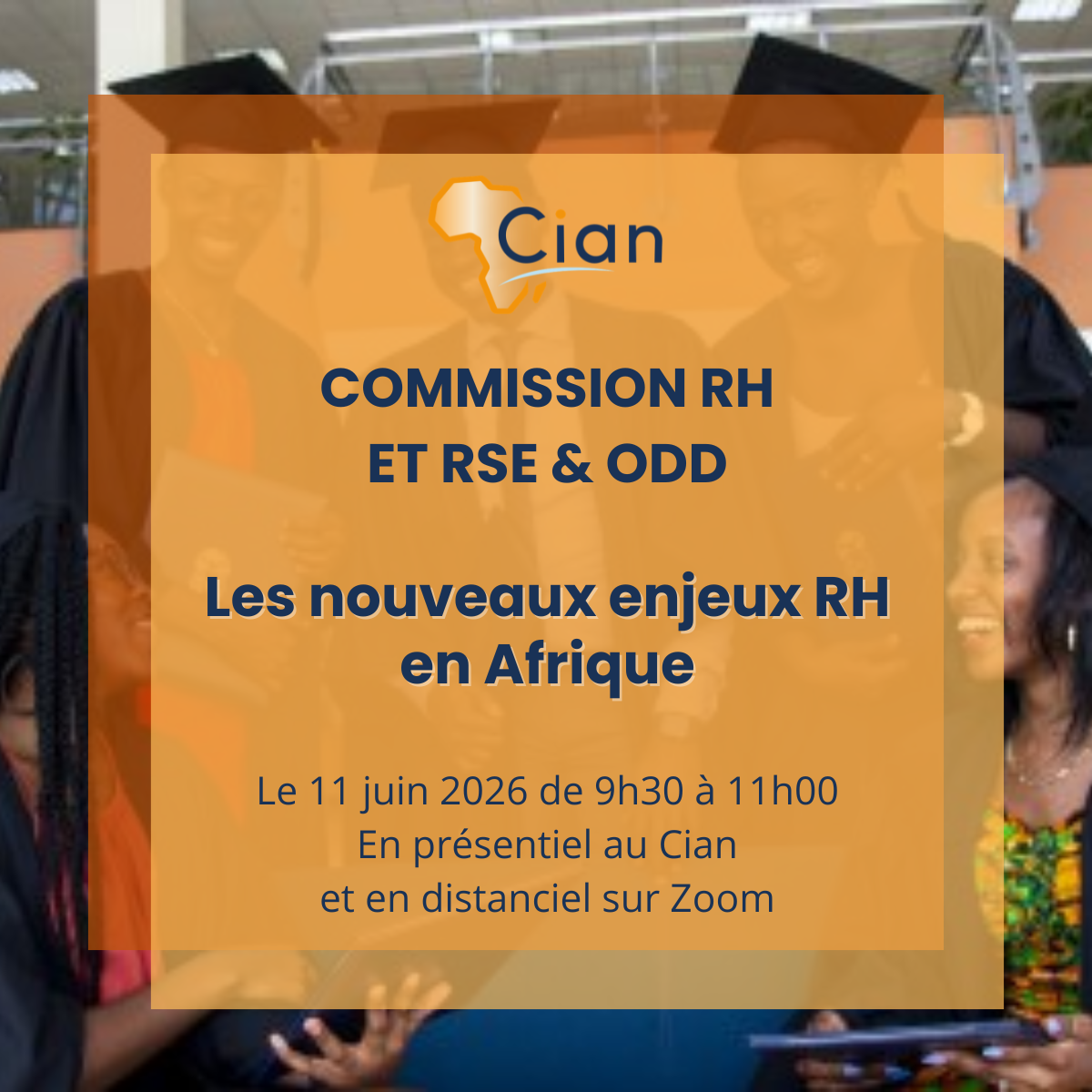 Cian / Commission RH et RSE & ODD le 11 juin 2026 :  »les nouveaux enjeux RH en Afrique »