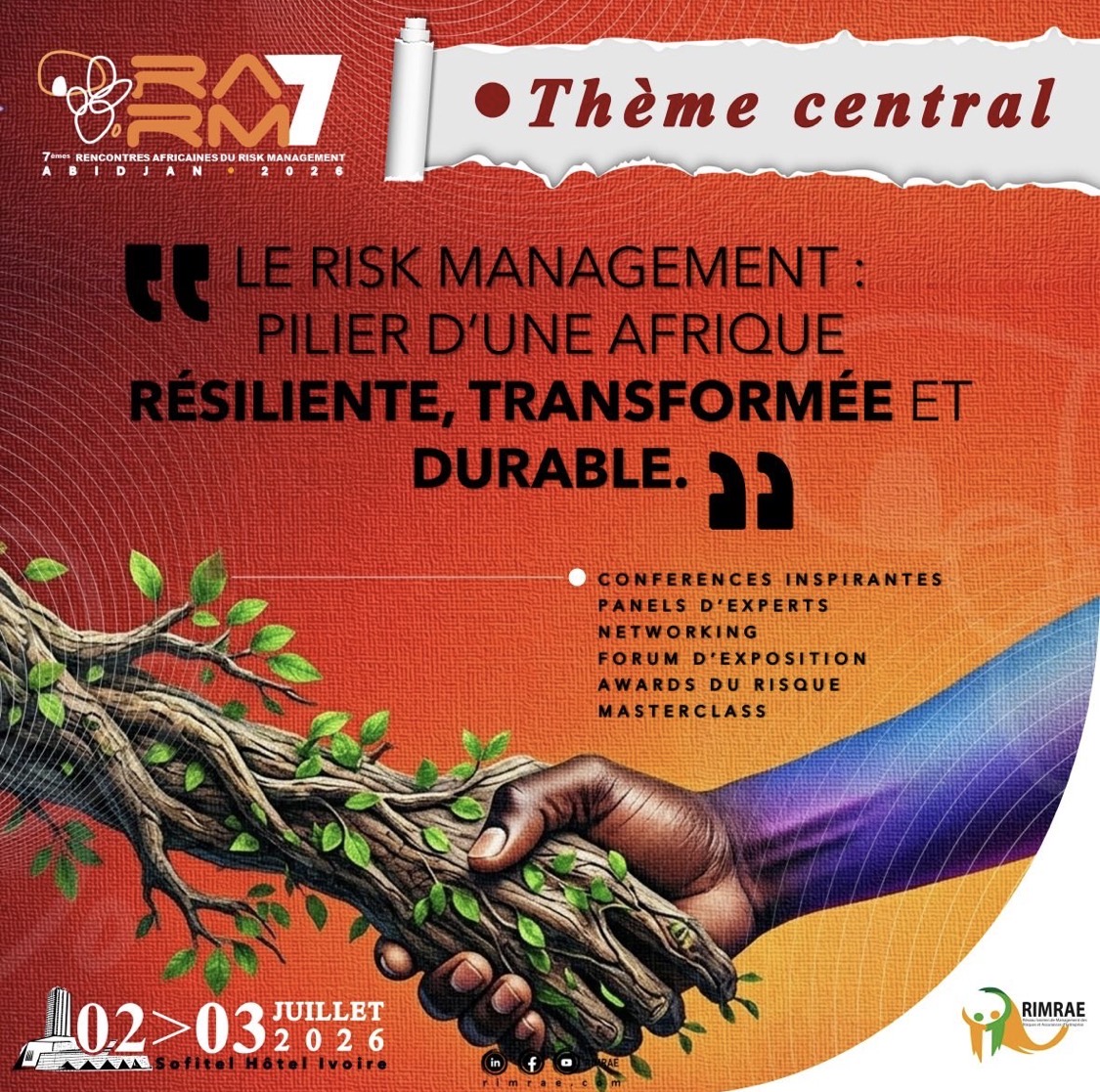 RARM2026 : Le Risk Management pour une Afrique résliente, transformée et durable, les 2 et 3 juillet à Abidjan.