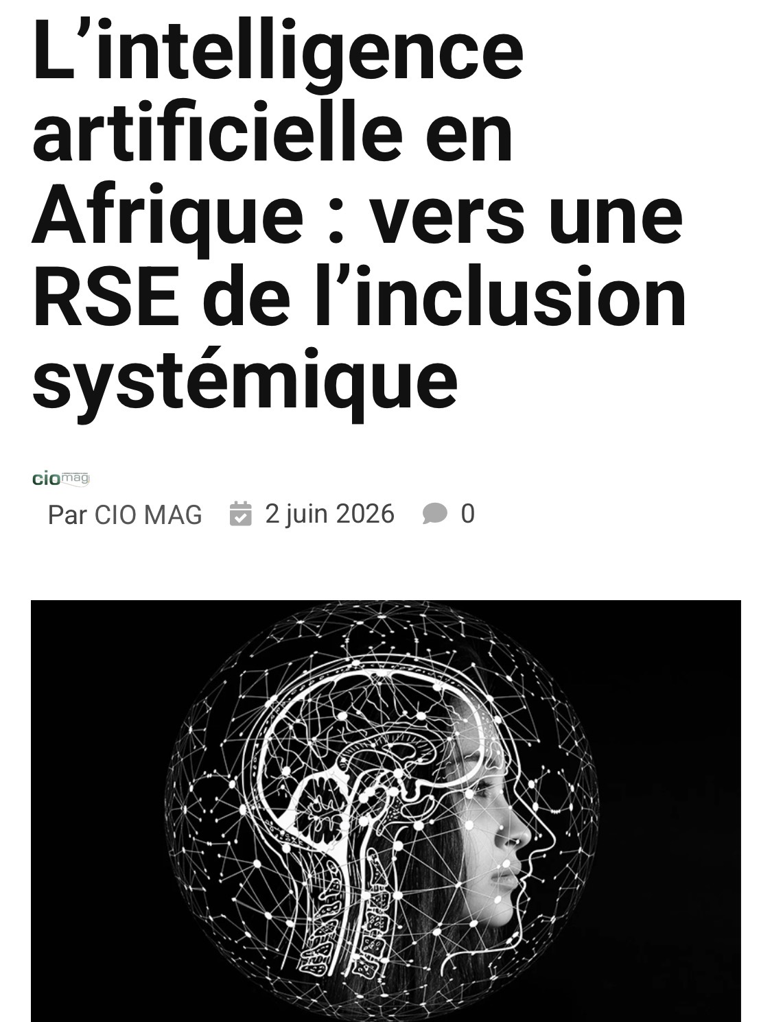 « L’IA en Afrique : vers une RSE de l’inclusion systémique », une réinvention stratégique