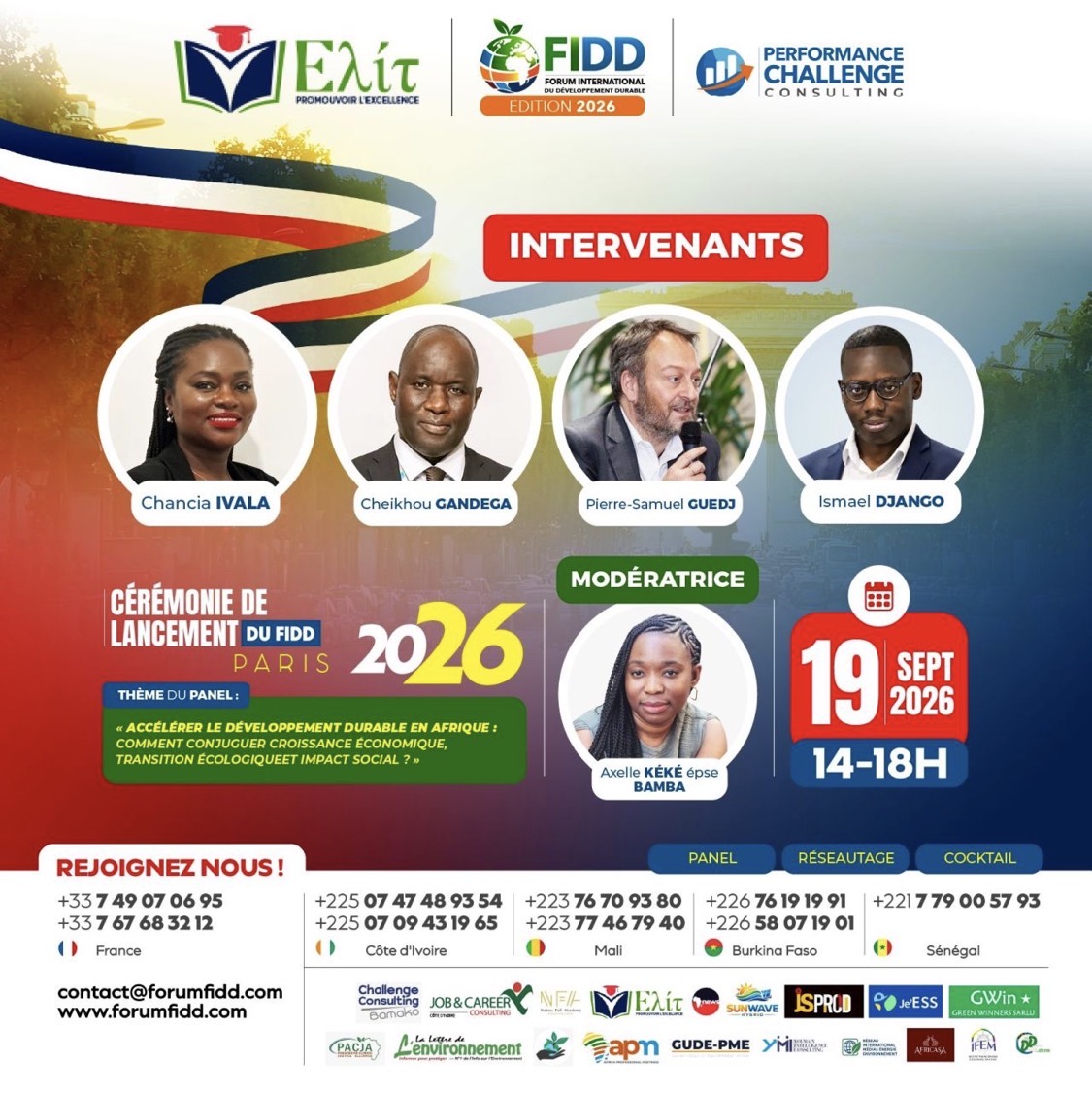 L’AFRIQUE AU CŒUR DES ENJEUX DU DÉVELOPPEMENT DURABLE – Lancement du FIDD 2026 le 19 septembre 2026 à Paris