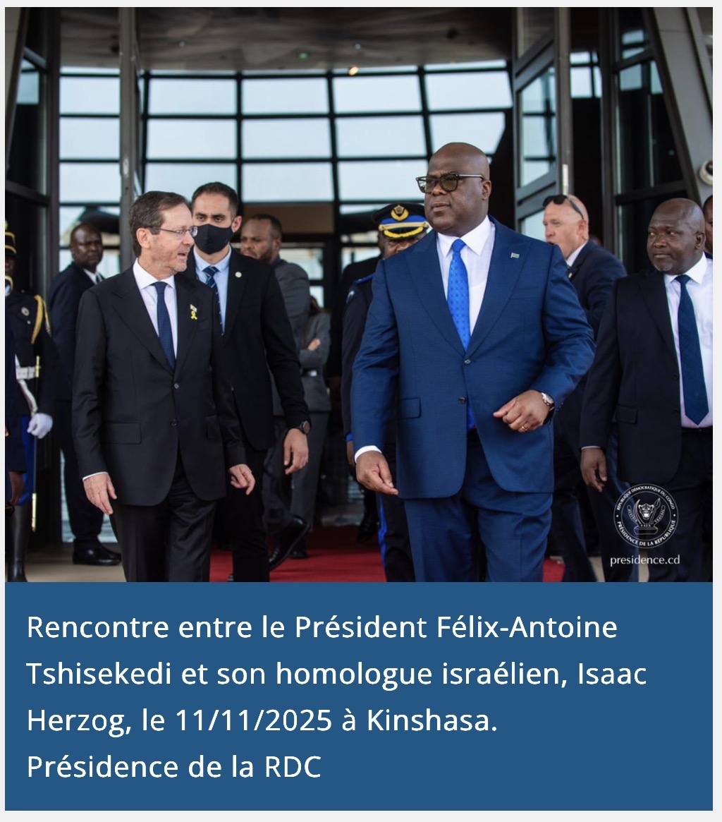 Tshisekedi en Israël : une nouvelle séquence de coopération économique