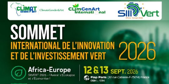 Paris, 12-13 septembre 2026 – Ier Sommet international de l’innovation et de l’investissement vert en Afrique